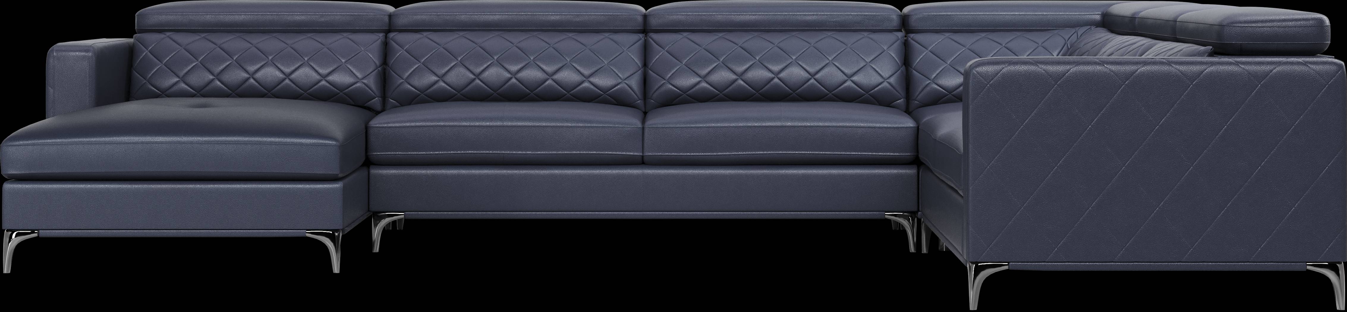 Via Sorrento Navy 4 Pc Sectional - Thumbnail - Image 3