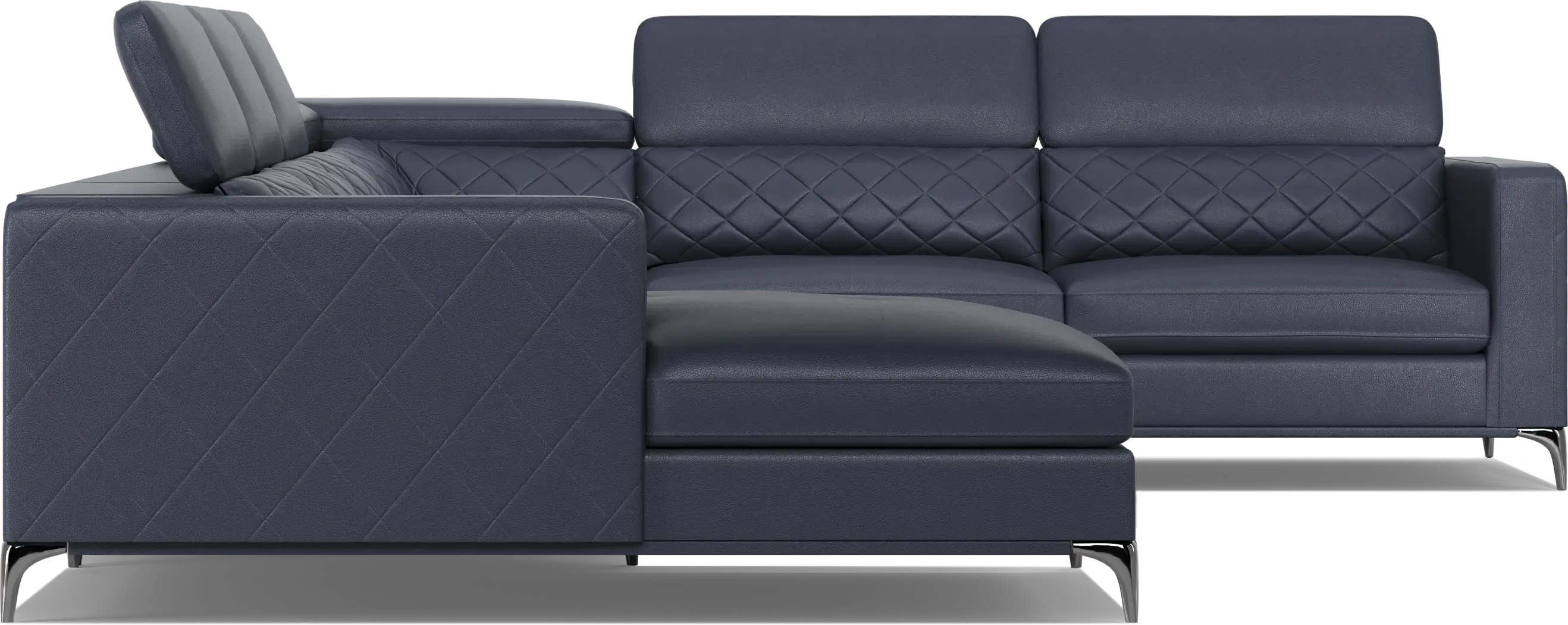 Via Sorrento Navy 4 Pc Sectional - Image 8