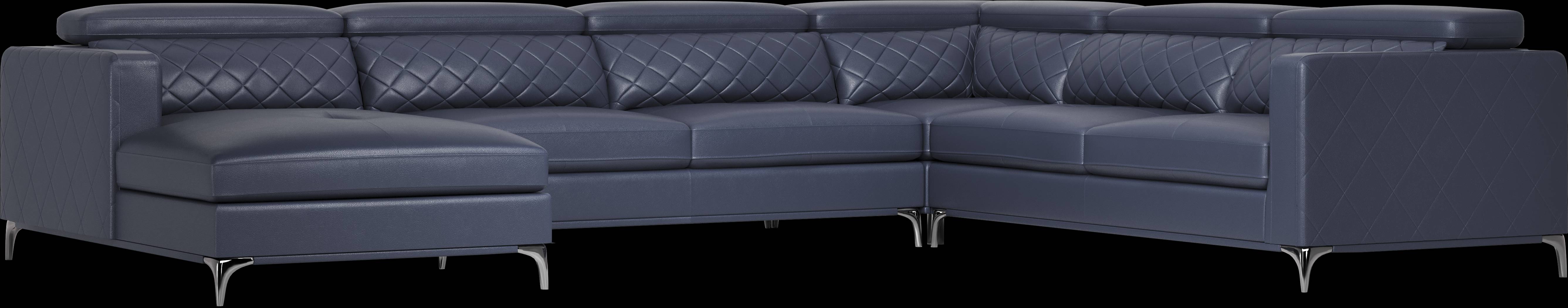 Via Sorrento Navy 4 Pc Sectional - Thumbnail - Image 1