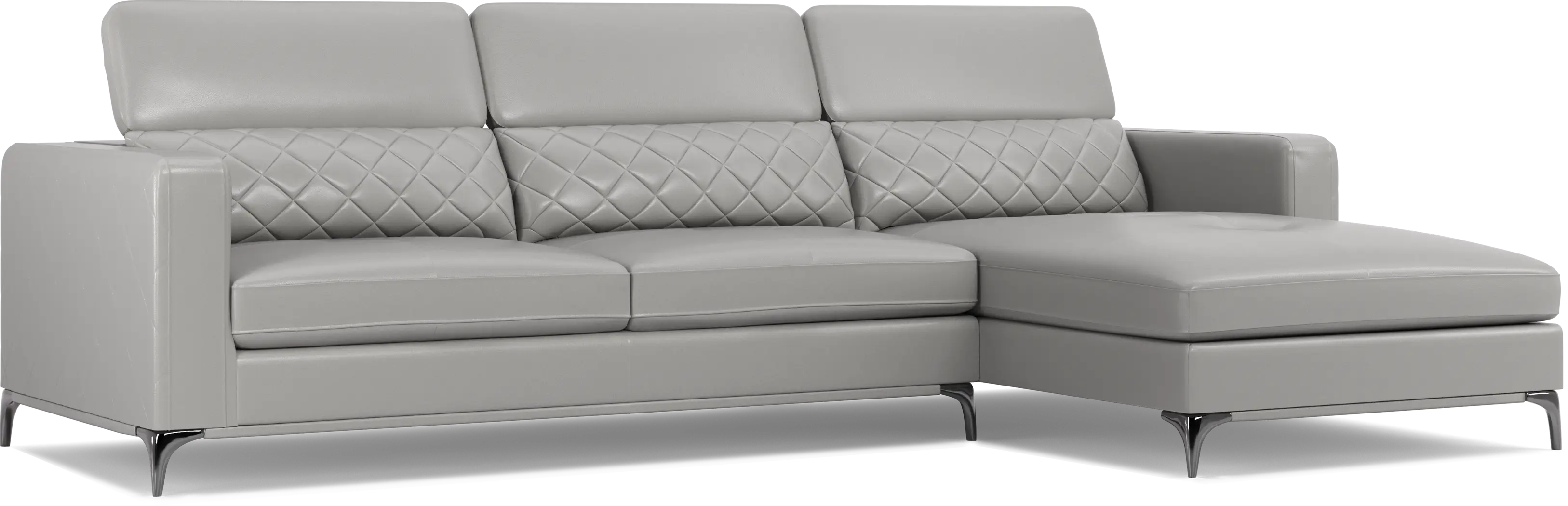 Via Sorrento Platinum 3 Pc Sectional Living Room - Thumbnail - Image 6
