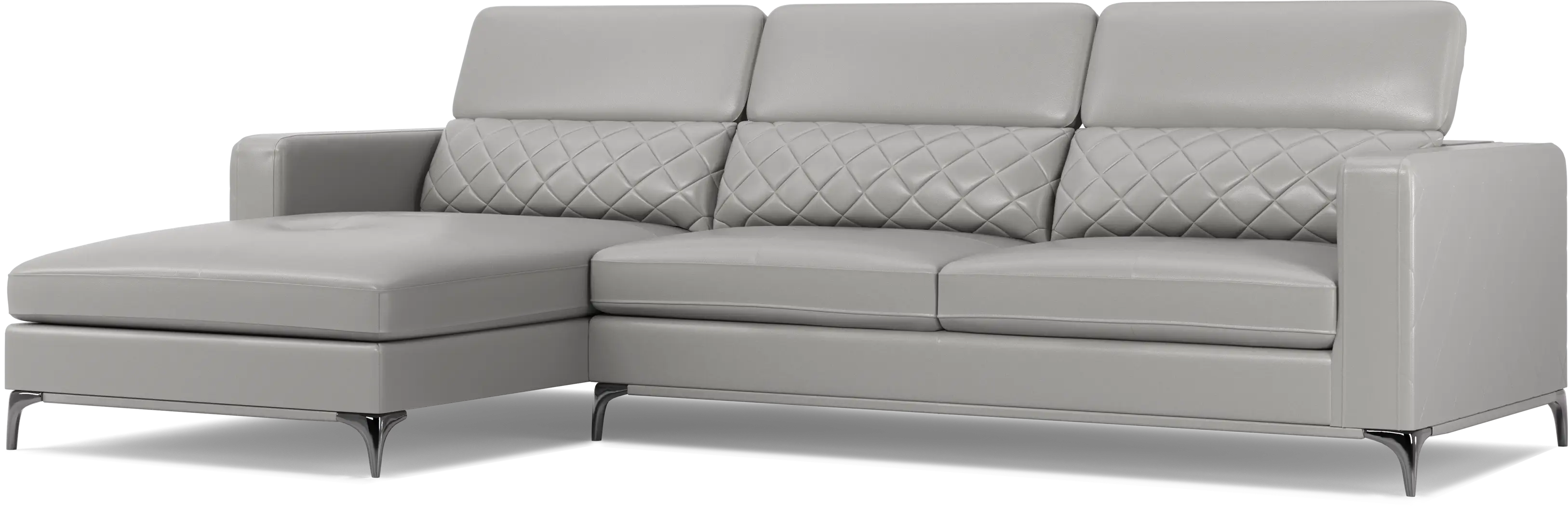 Via Sorrento Platinum 3 Pc Sectional Living Room - Thumbnail - Image 6