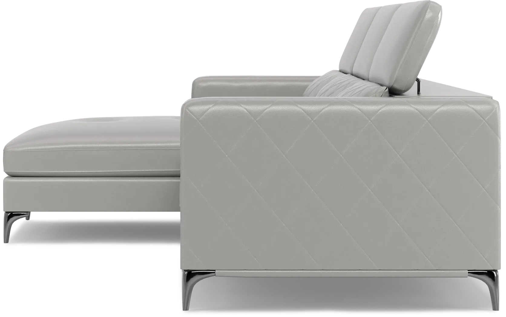 Via Sorrento Platinum 3 Pc Sectional Living Room - Thumbnail - Image 7