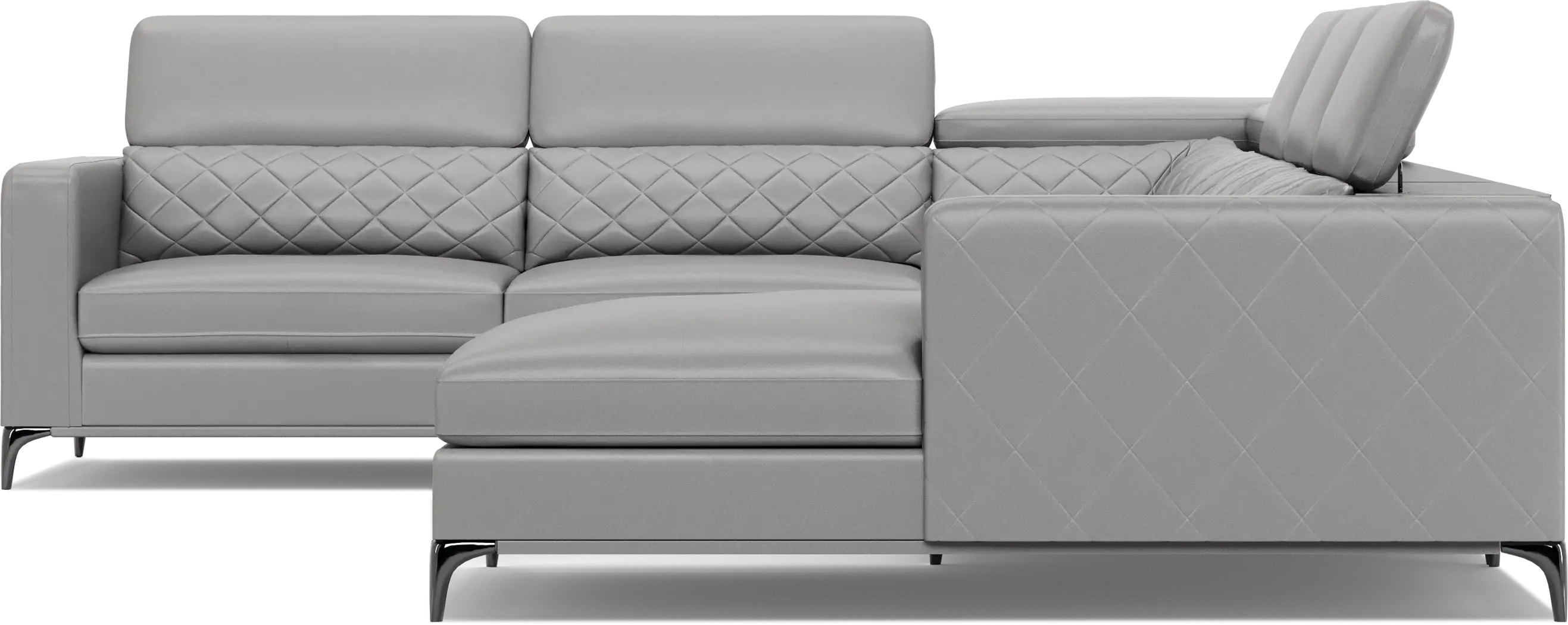 Via Sorrento Platinum 5 Pc Sectional Living Room - Thumbnail - Image 8