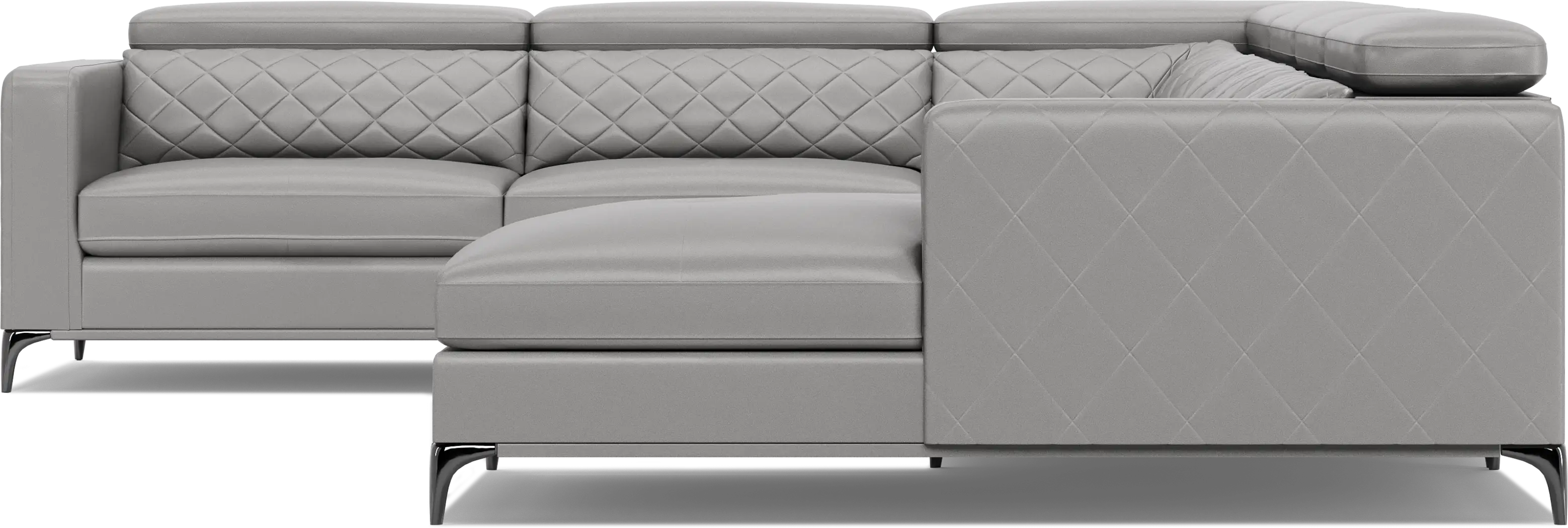 Via Sorrento Platinum 7 Pc Sectional Living Room - Thumbnail - Image 6