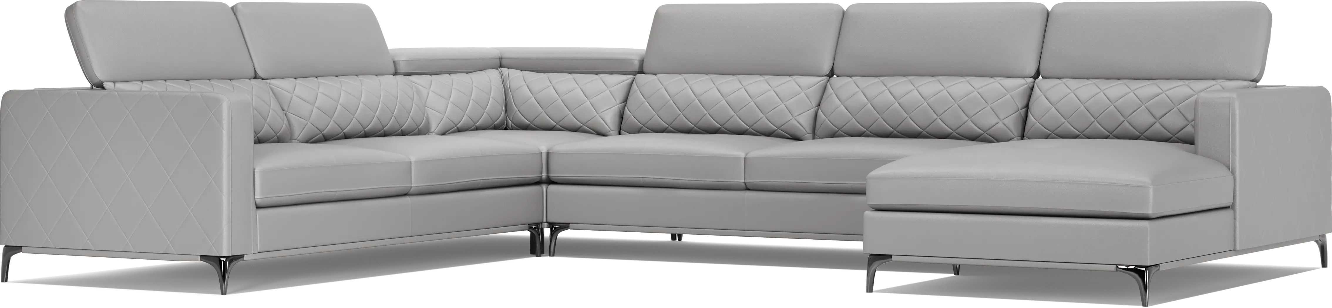 Via Sorrento Platinum 7 Pc Sectional Living Room - Thumbnail - Image 7