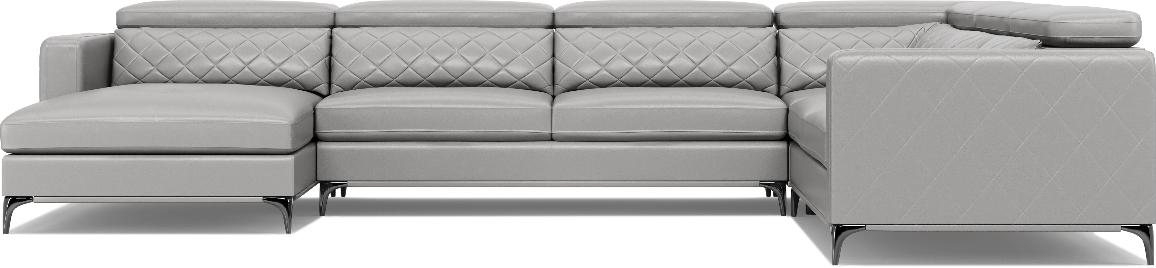 Via Sorrento Platinum 4 Pc Sectional - Thumbnail - Image 3