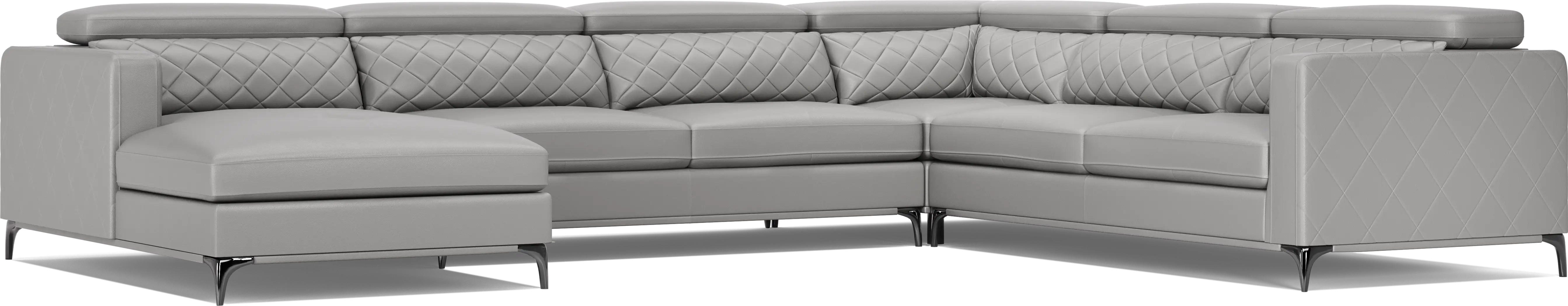 Via Sorrento Platinum 4 Pc Sectional - Thumbnail - Image 1