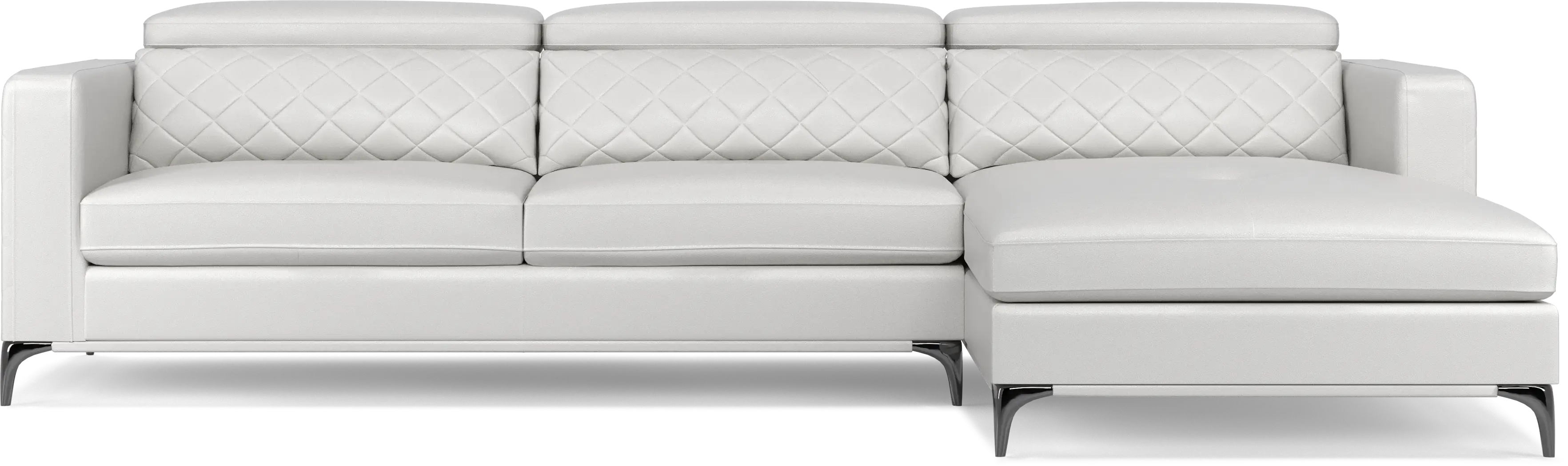 Via Sorrento White 2 Pc Sectional - Thumbnail - Image 3