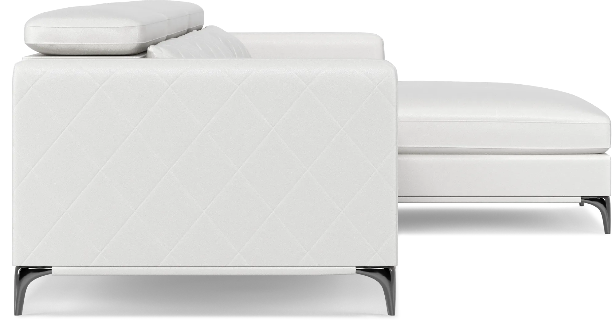 Via Sorrento White 2 Pc Sectional - Thumbnail - Image 4