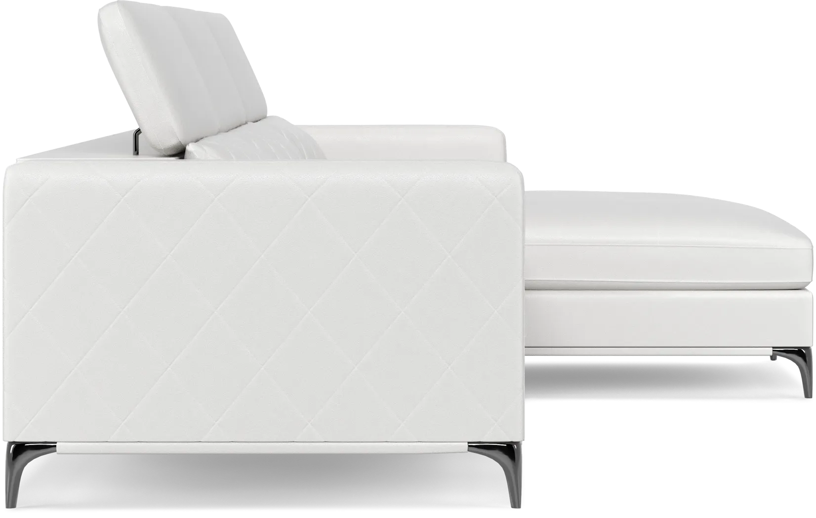 Via Sorrento White 2 Pc Sectional - Image 7