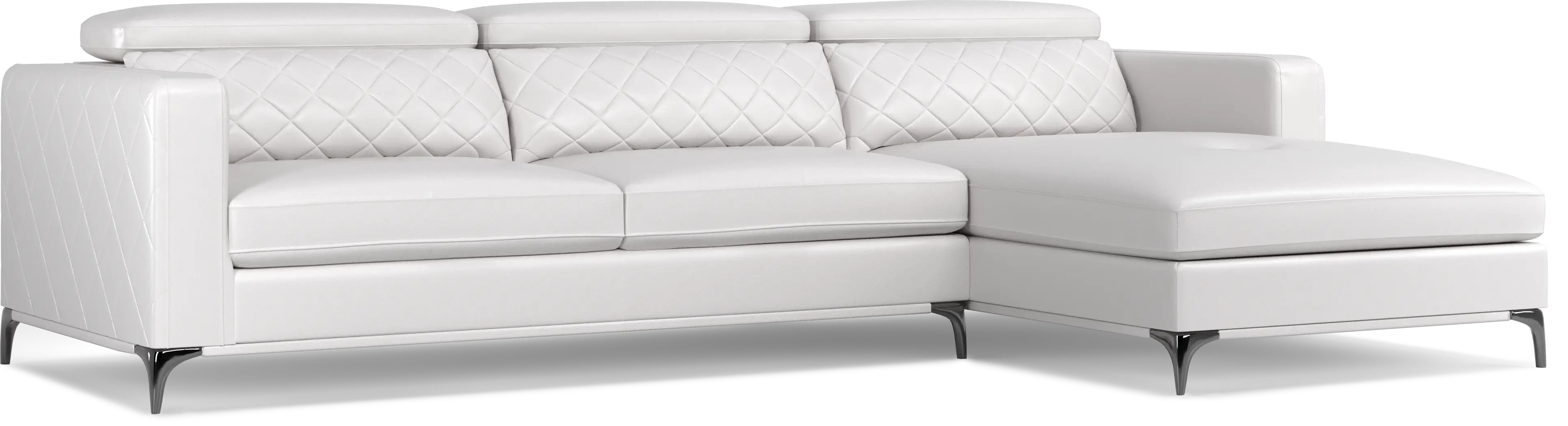 Via Sorrento White 2 Pc Sectional - Thumbnail - Image 1