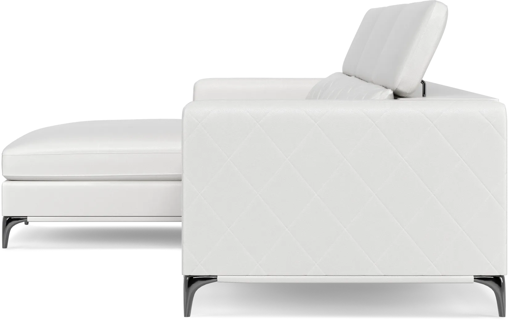 Via Sorrento White 2 Pc Sectional - Image 7