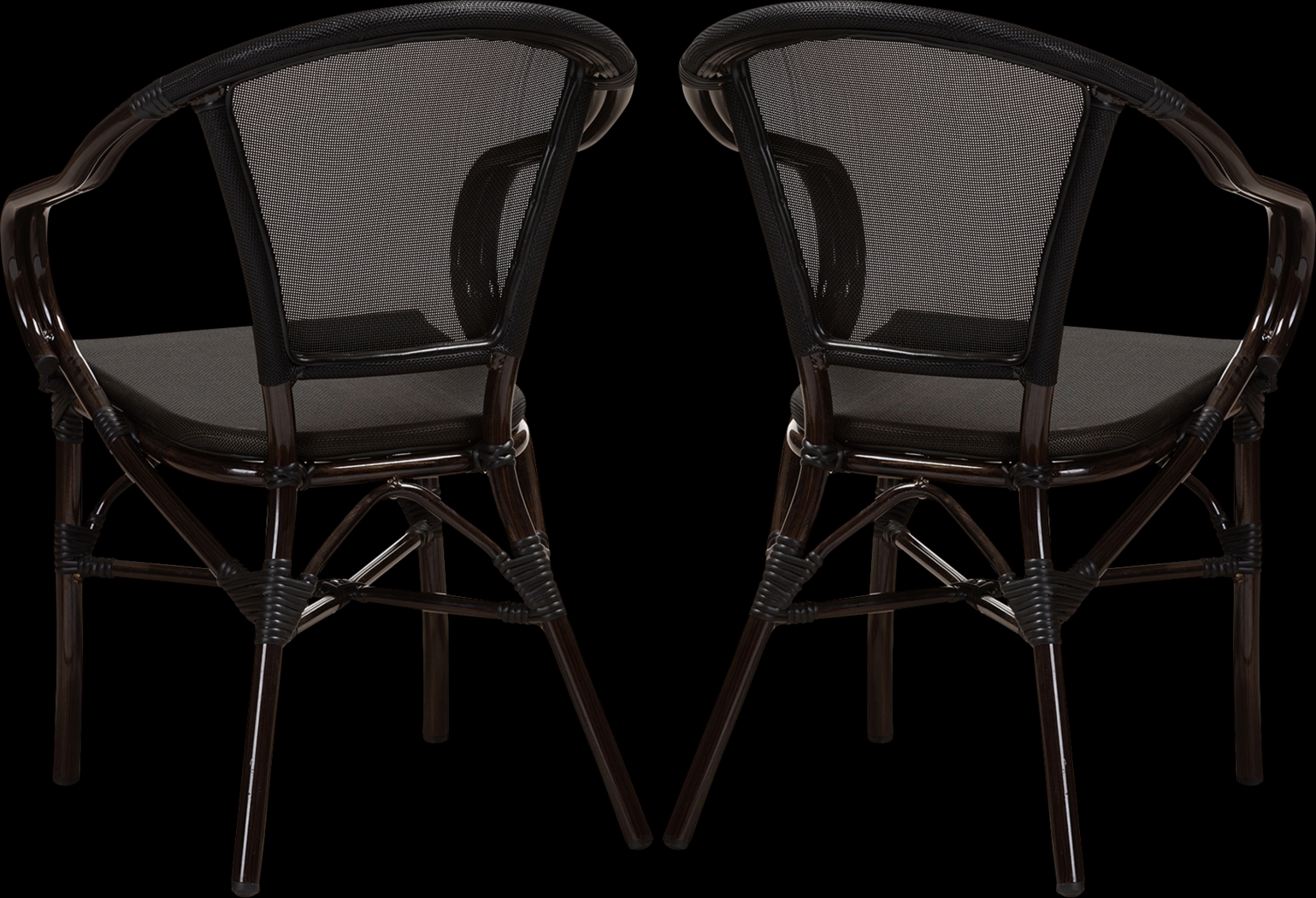 Viados Black Dining Chair, Set of 2 - Thumbnail - Image 5
