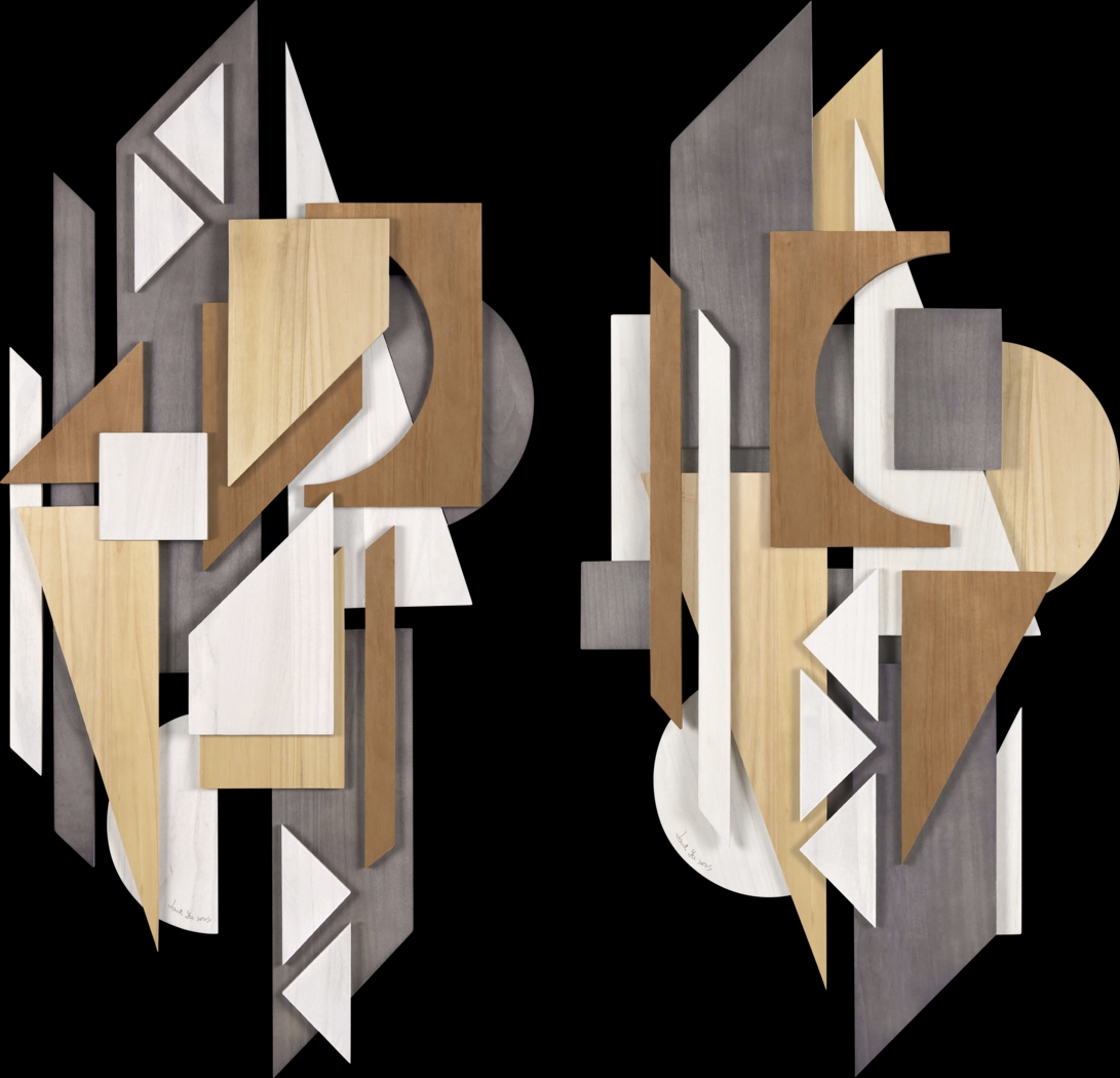 Viasa Beige Wall Decor, Set of 2 - Thumbnail - Image 1