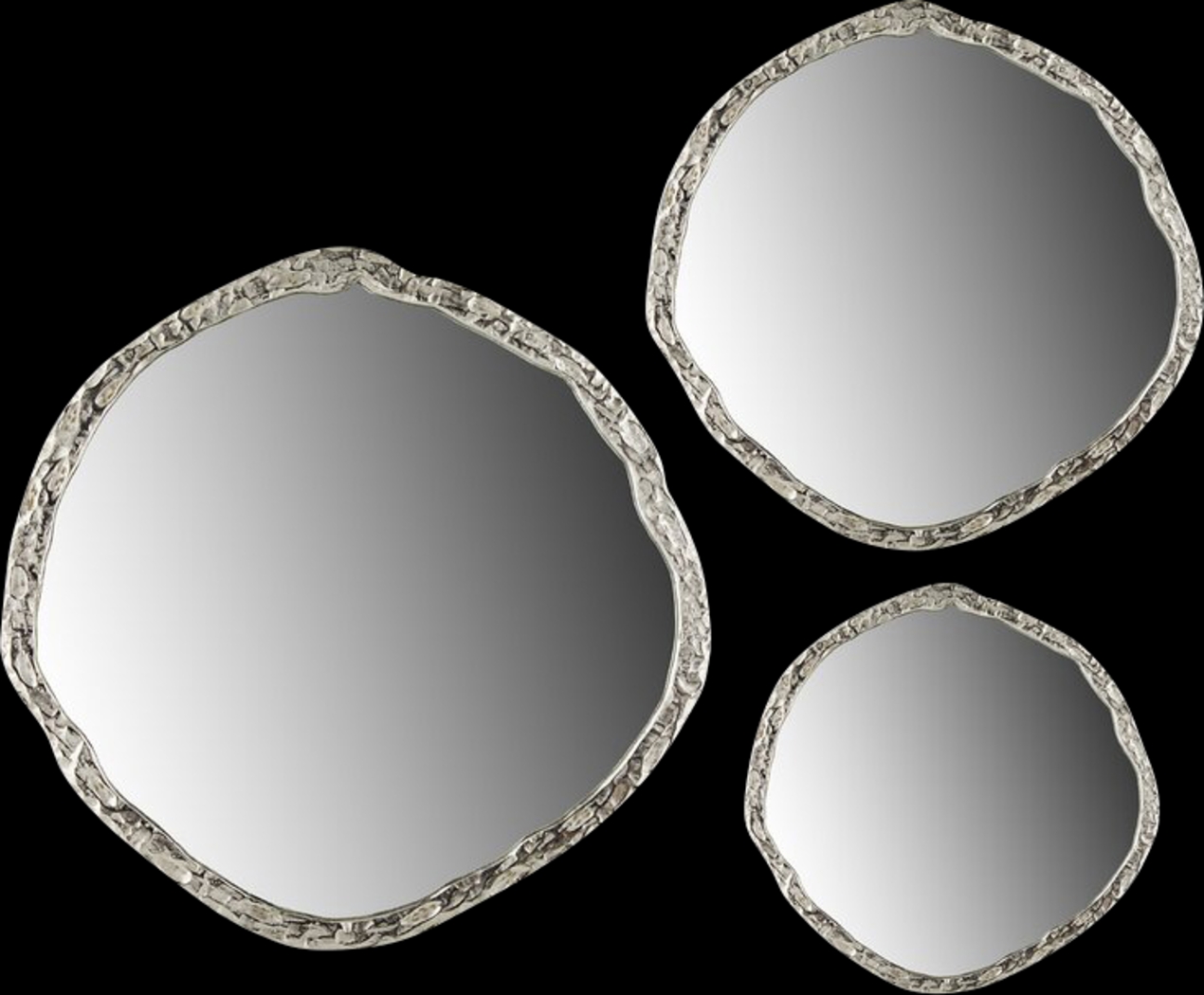 Viburnum Silver Set of 3 Mirrors - Thumbnail - Image 1