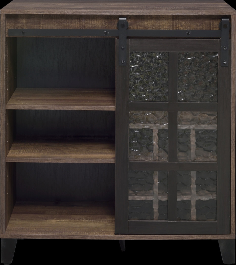 Vichenci Brown Wine Cabinet - Thumbnail - Image 3