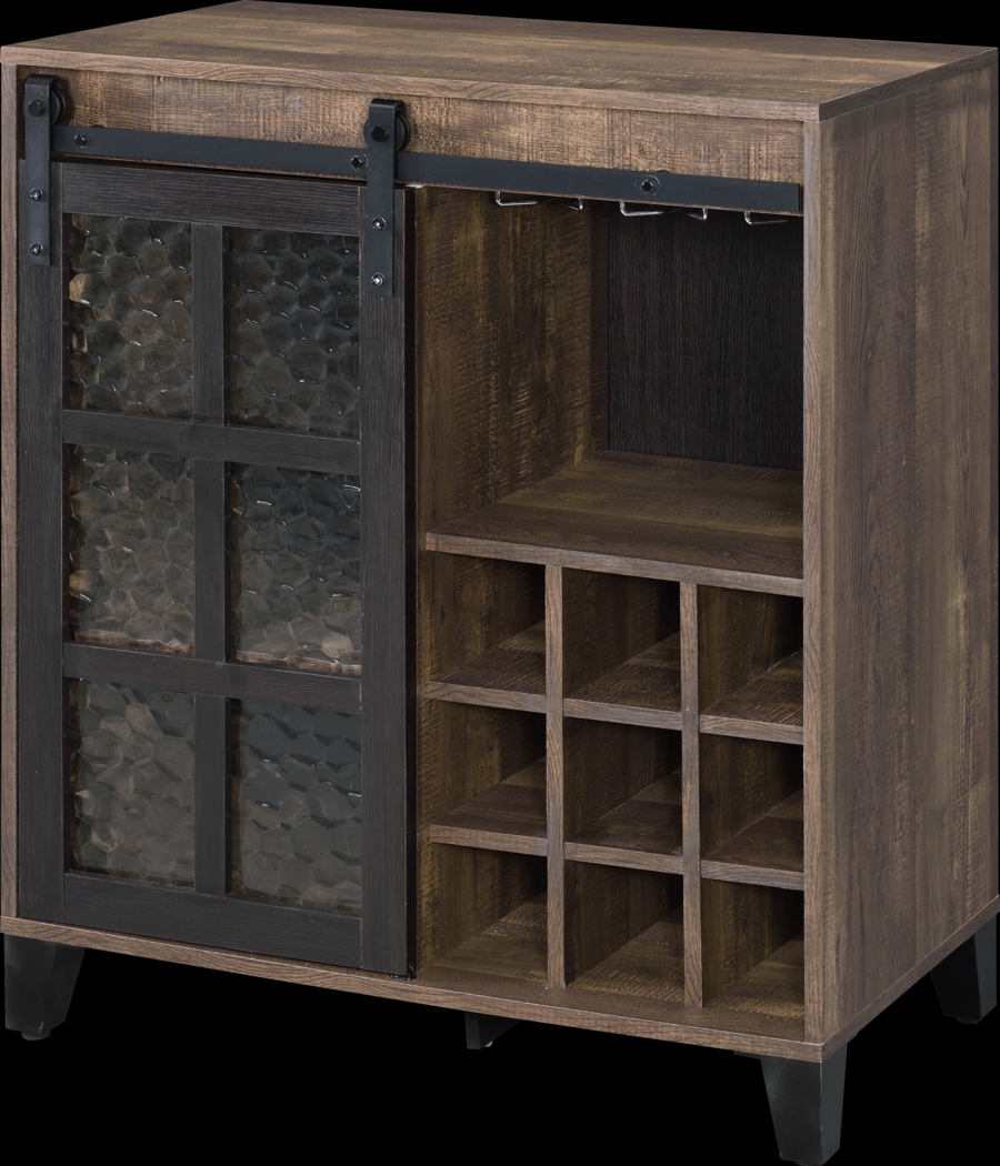 Vichenci Brown Wine Cabinet - Thumbnail - Image 1