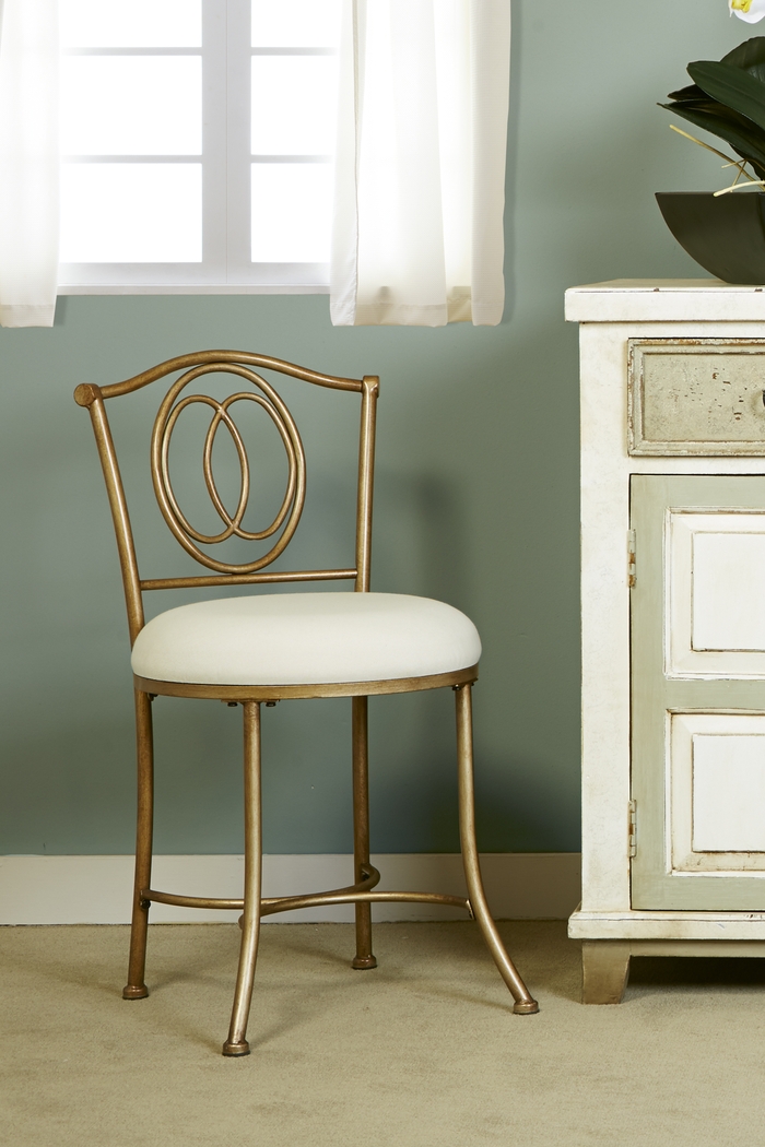 Vickie Natural Vanity Stool - Thumbnail - Image 4