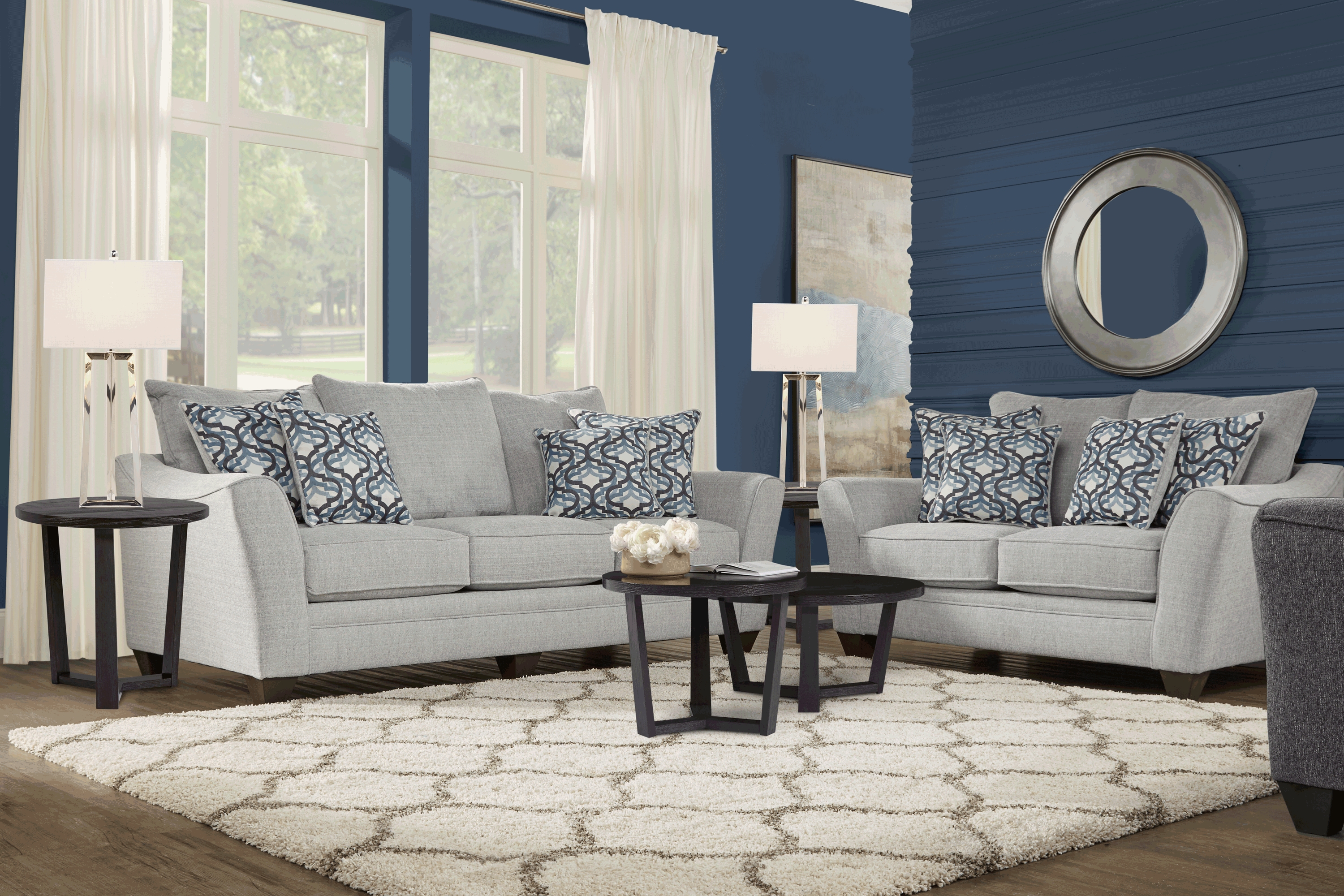 Victoria Park Dove 2 Pc Living Room - Thumbnail - Image 1