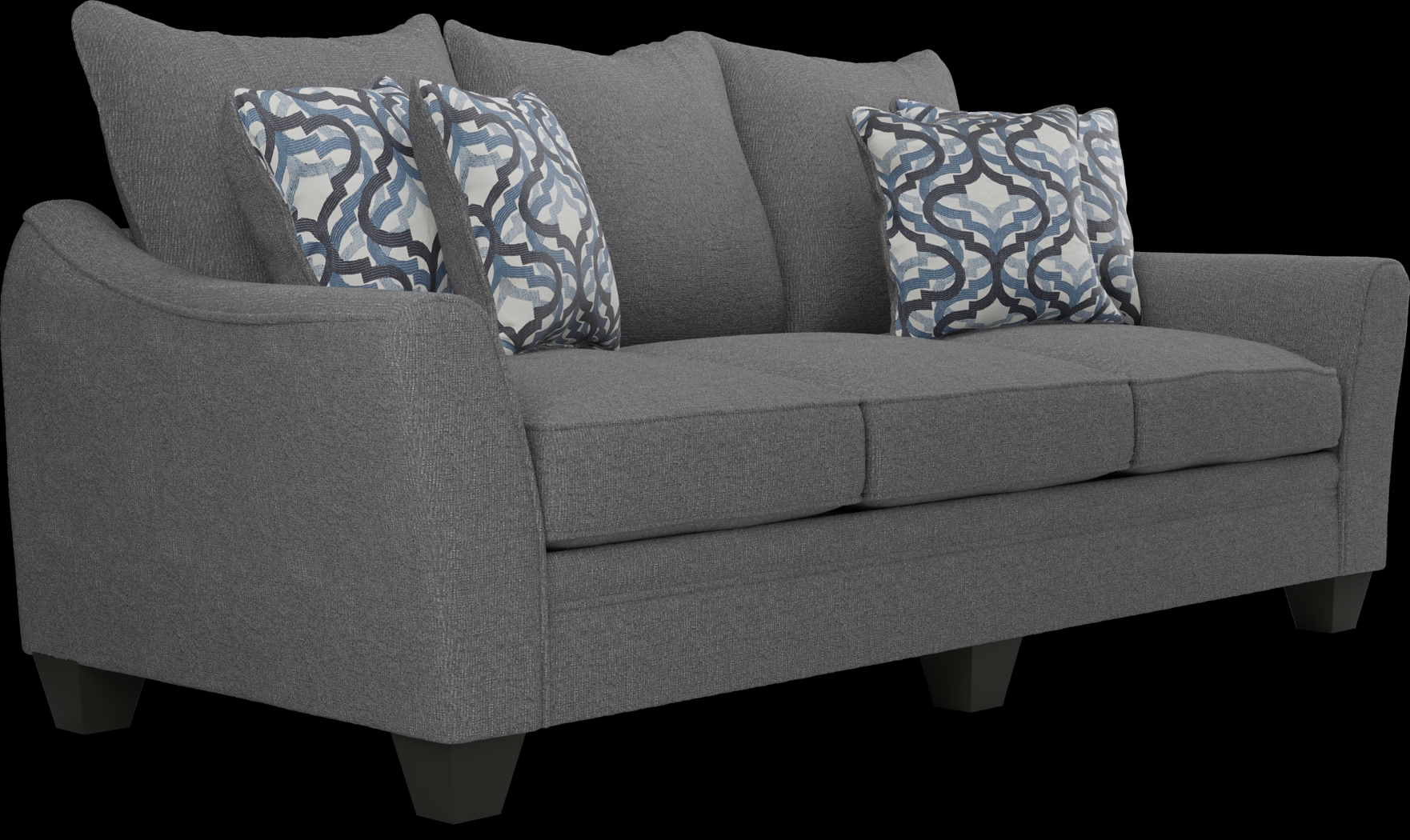 Victoria Park Gunmetal Sofa - Thumbnail - Image 2