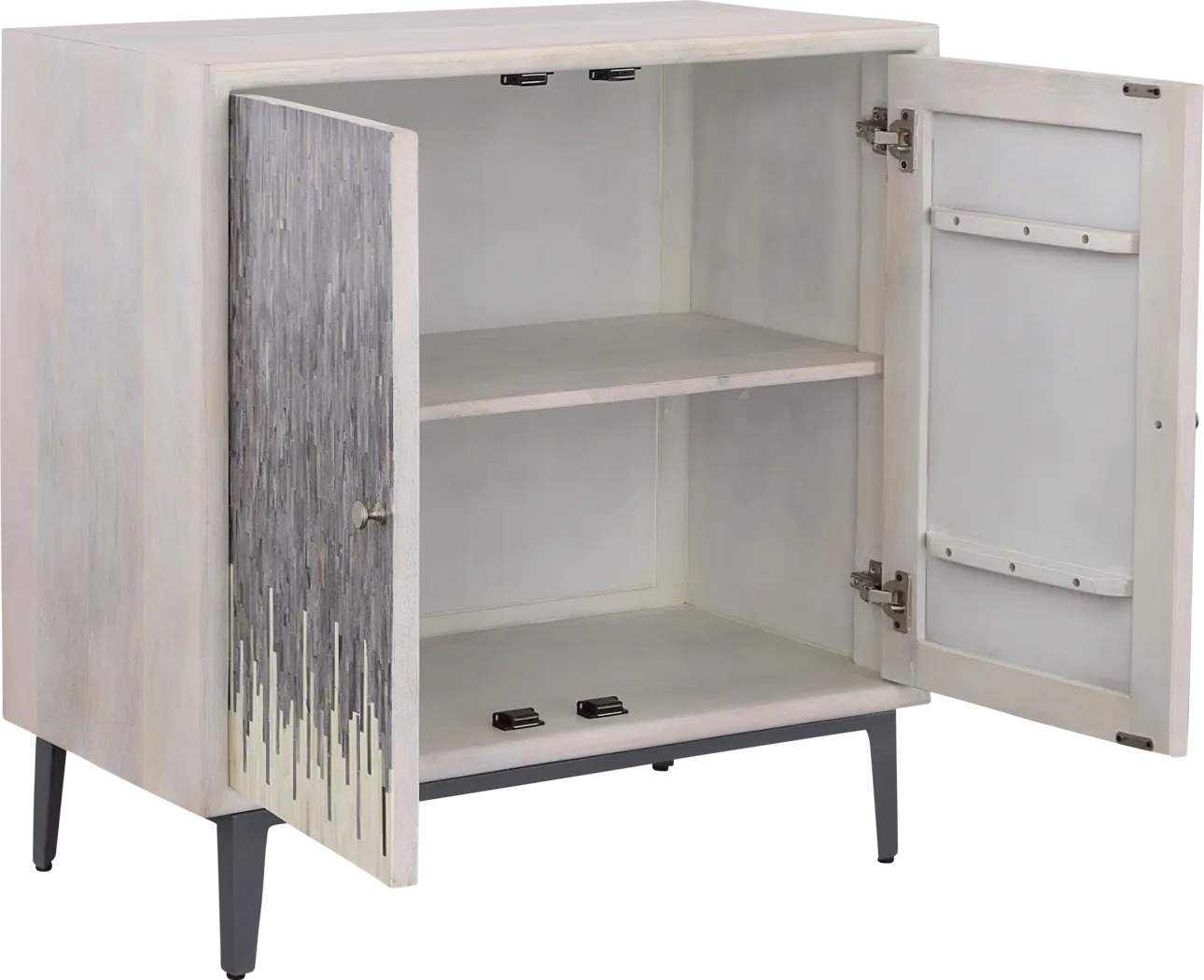 Vidal White 2 Door Credenza - Thumbnail - Image 2