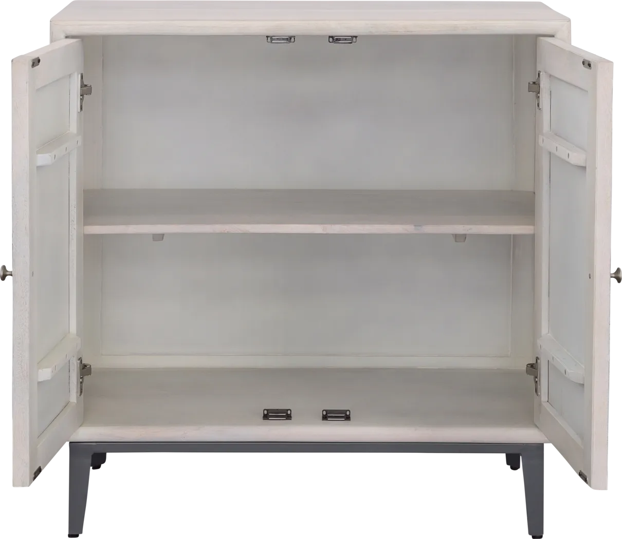 Vidal White 2 Door Credenza - Thumbnail - Image 4