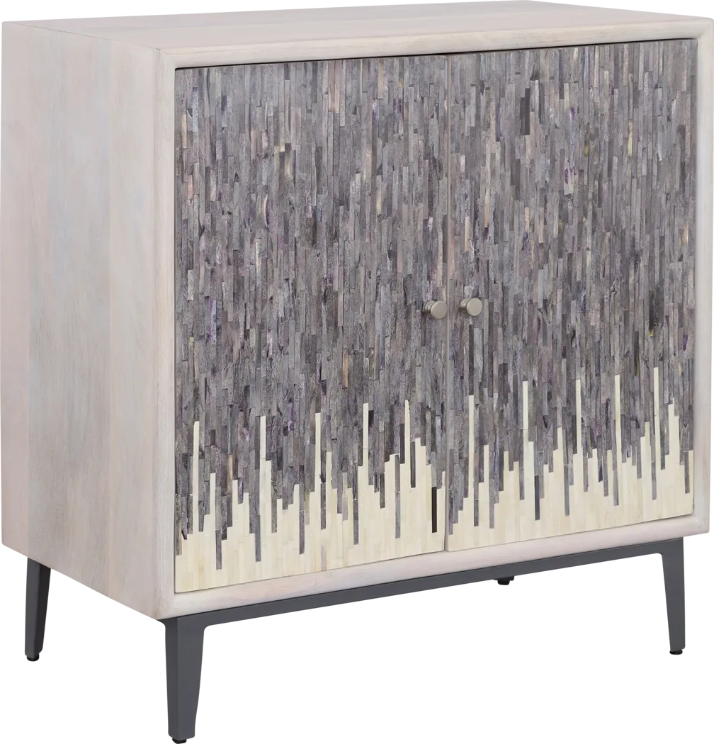 Vidal White 2 Door Credenza - Thumbnail - Image 1