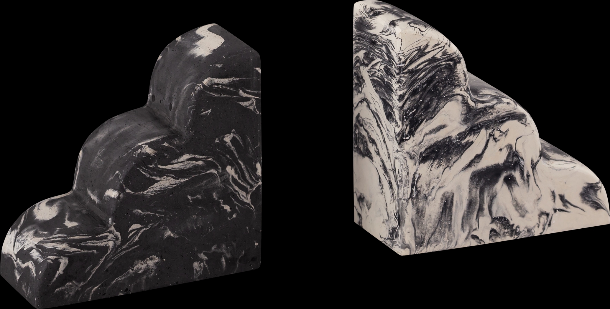 Viella Gray Bookends, Set of 2 - Thumbnail - Image 3