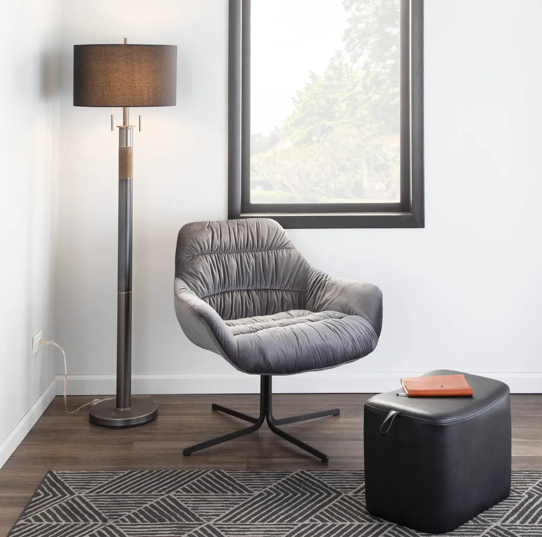 Vienna Lane Gunmetal Floor Lamp - Thumbnail - Image 8
