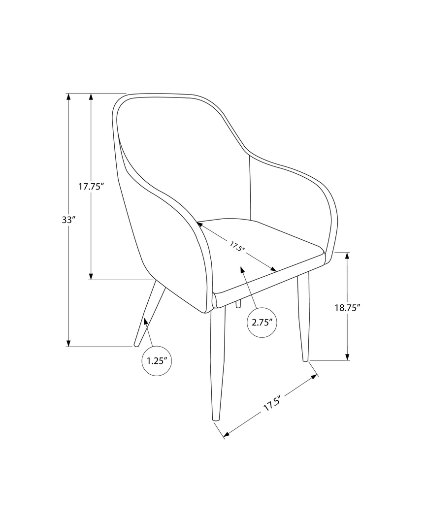 Vietor Black Chrome Arm Chair - Thumbnail - Image 4