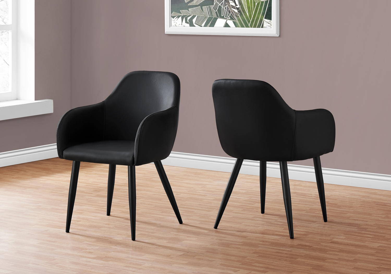 Vietor Black Arm Chair - Thumbnail - Image 2