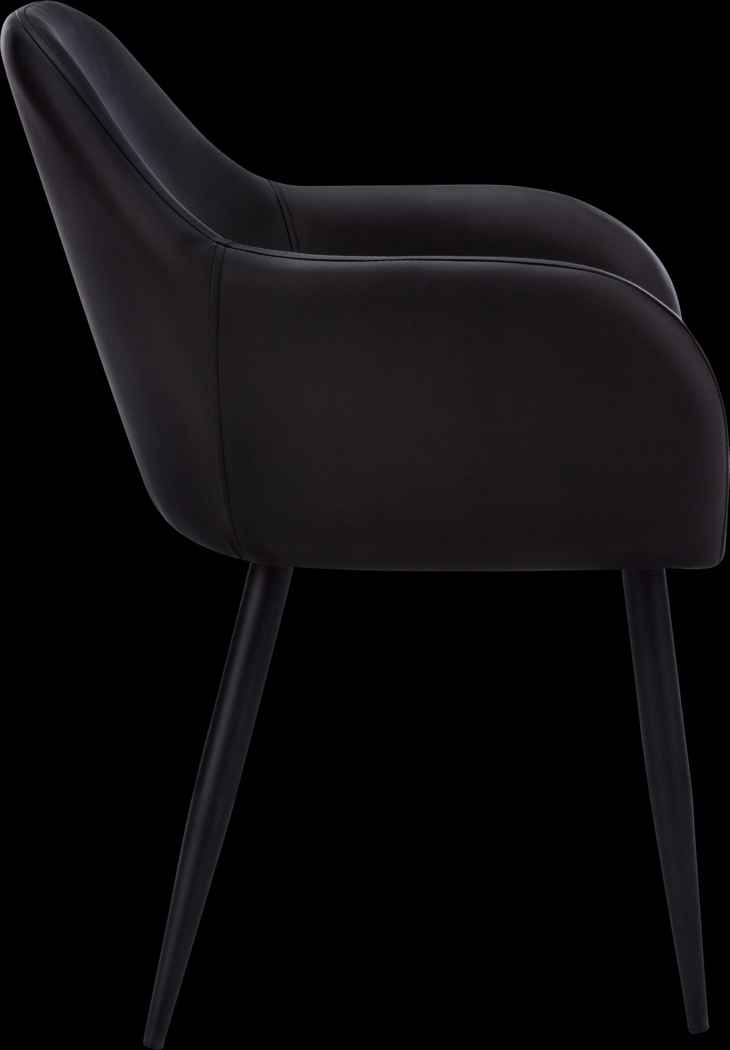 Vietor Black Arm Chair - Thumbnail - Image 8