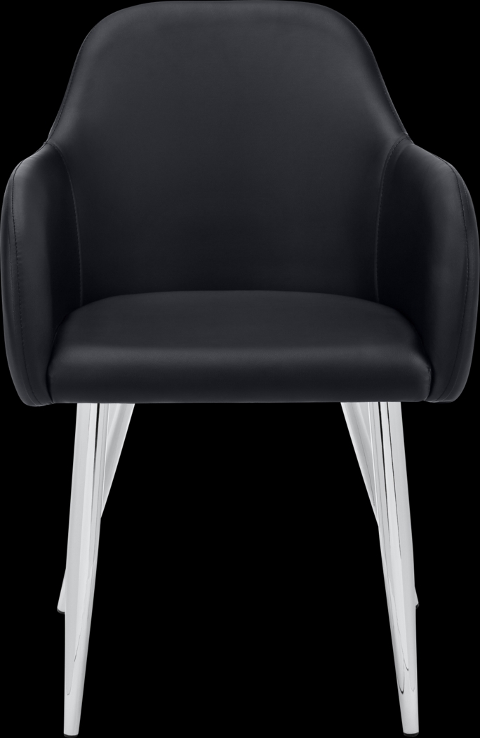 Vietor Black Chrome Arm Chair - Thumbnail - Image 6
