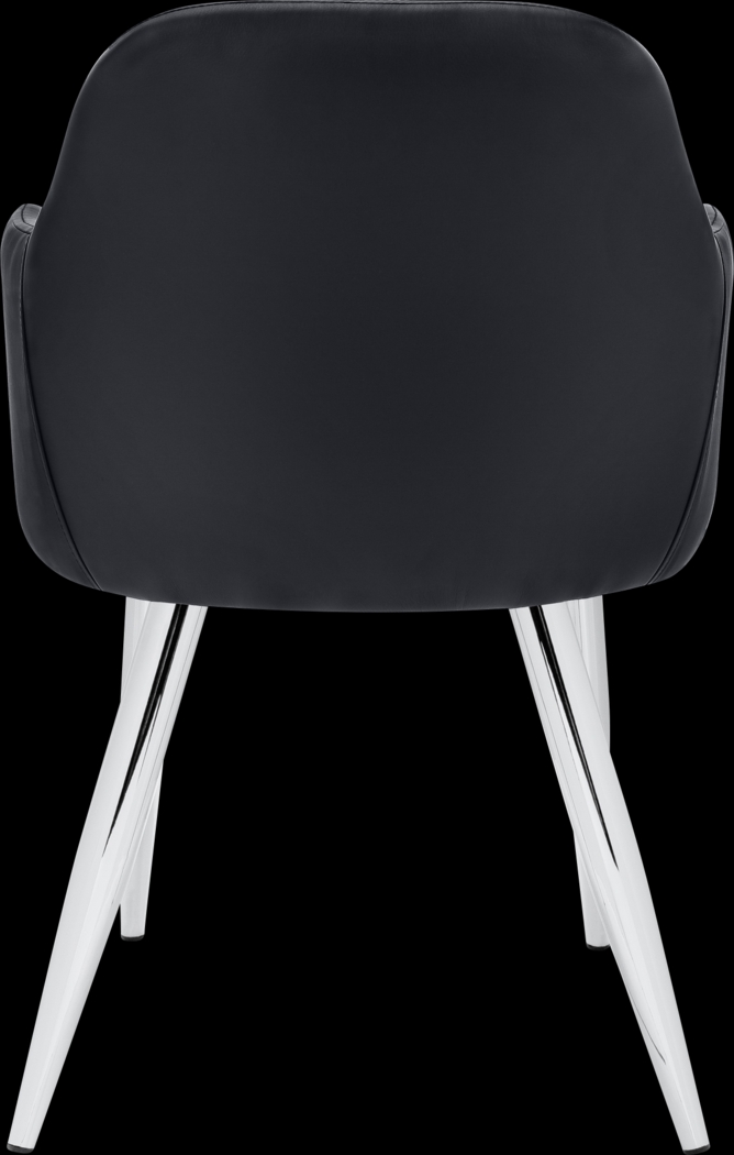 Vietor Black Chrome Arm Chair - Thumbnail - Image 9