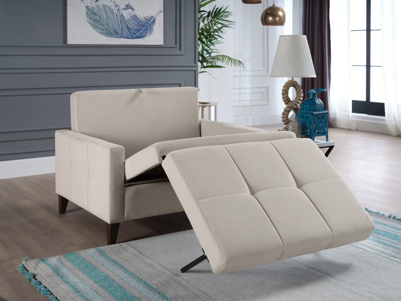 Viewridge Beige Sleeper Chair - Image 11