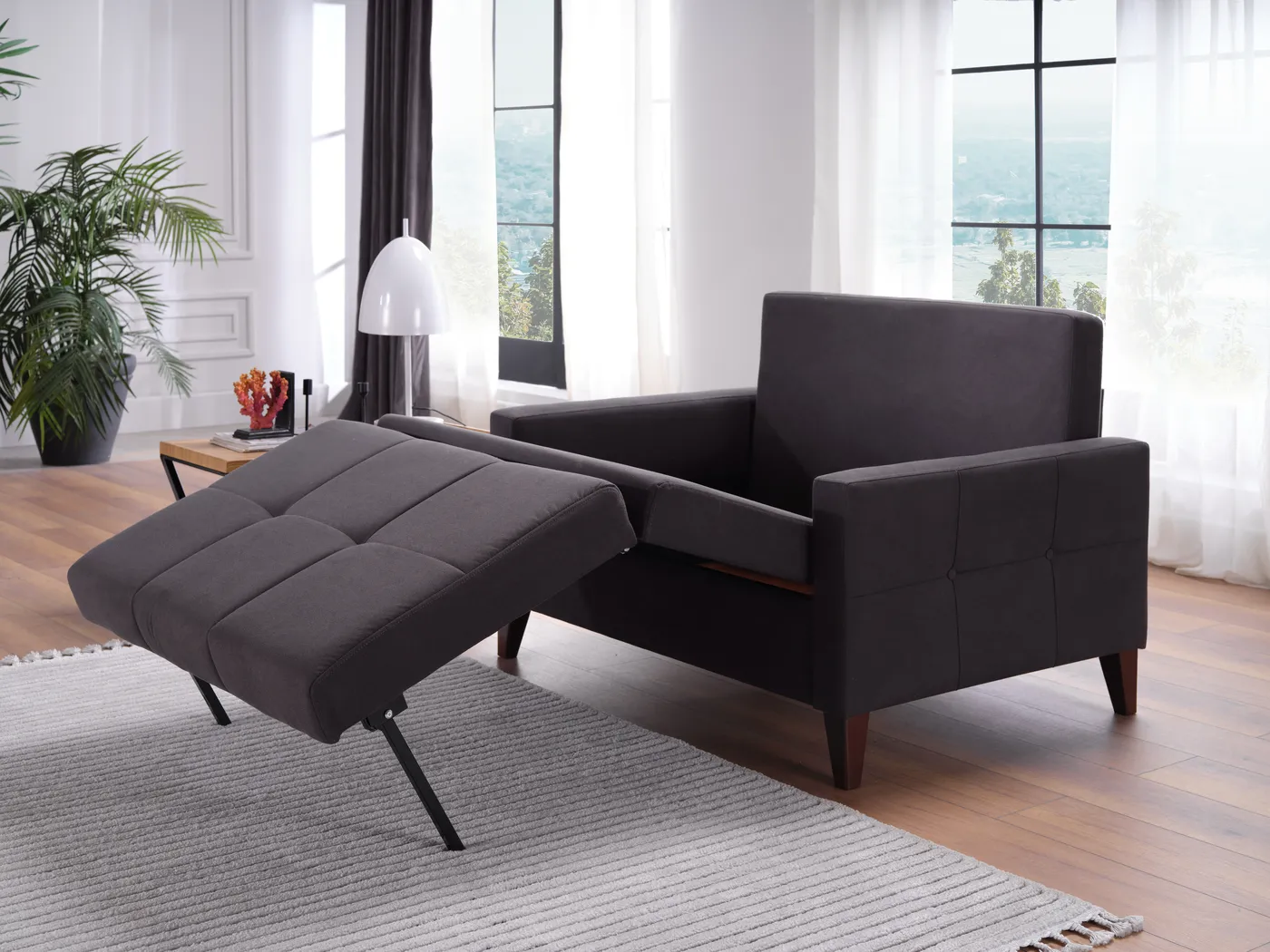 Viewridge Dark Gray Sleeper Chair - Image 11