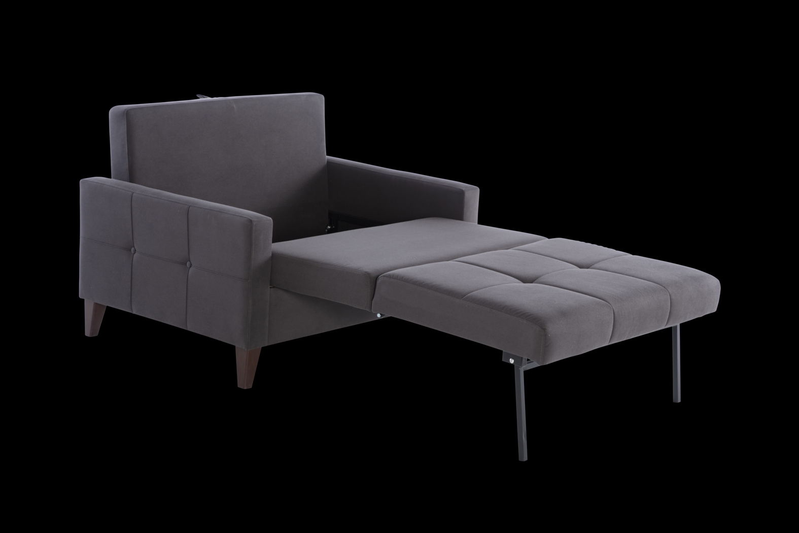Viewridge Dark Gray Sleeper Chair - Thumbnail - Image 3