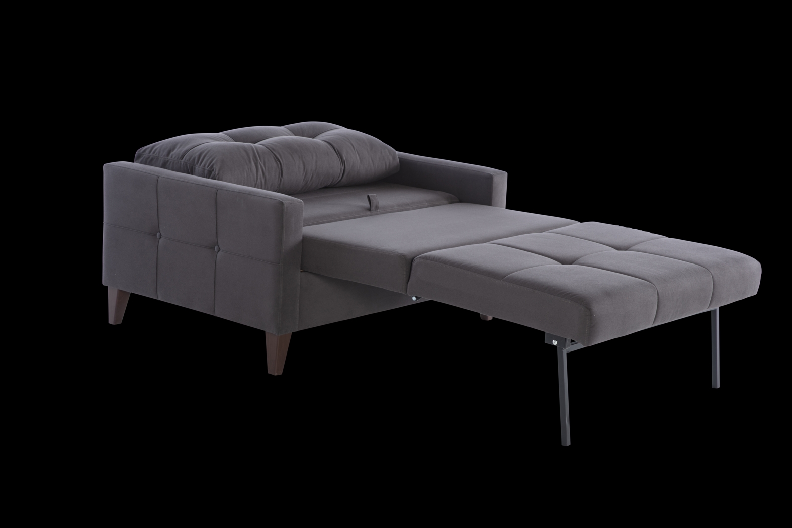 Viewridge Dark Gray Sleeper Chair - Thumbnail - Image 4