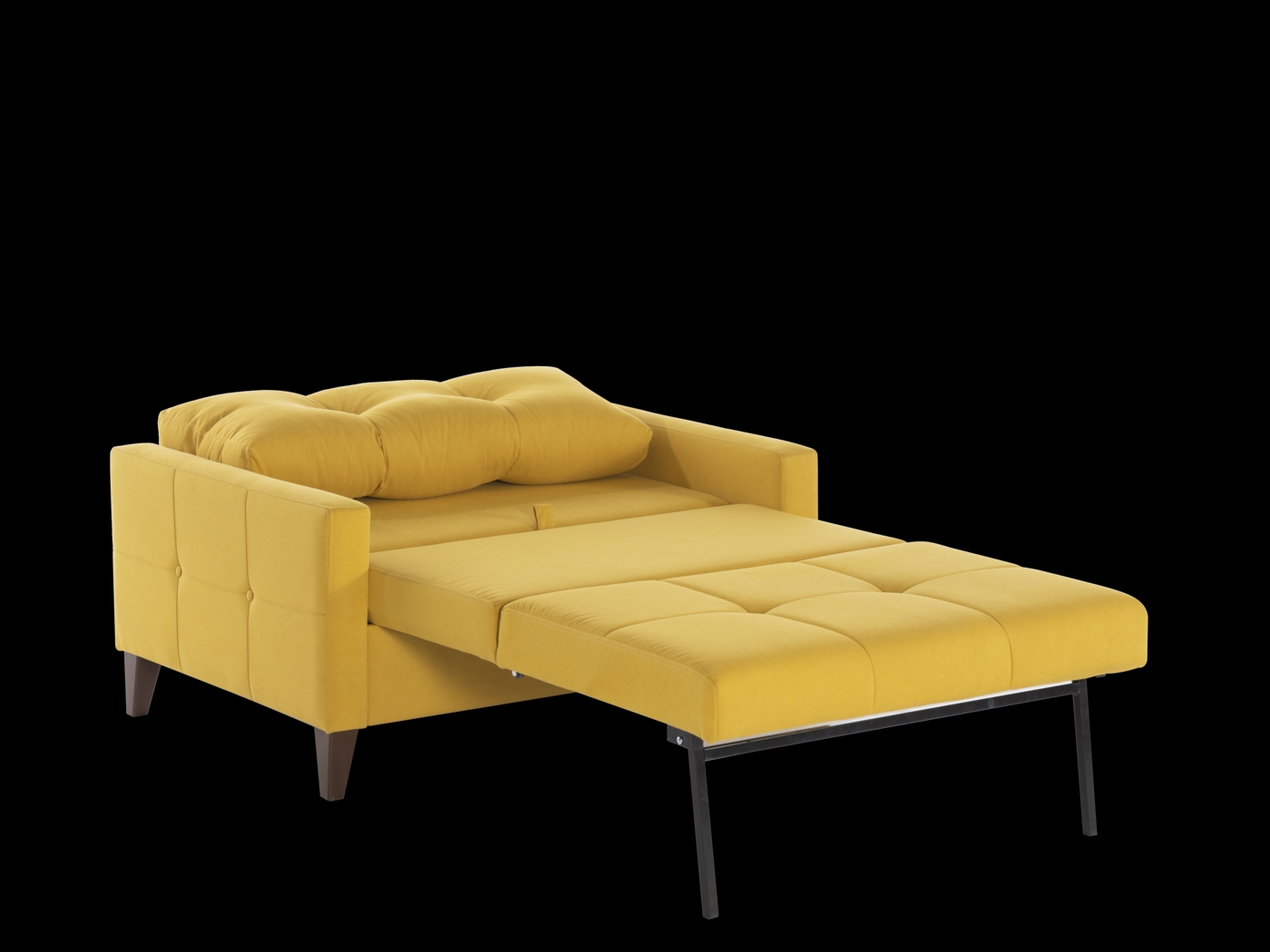 Viewridge Yellow Sleeper Chair - Thumbnail - Image 4