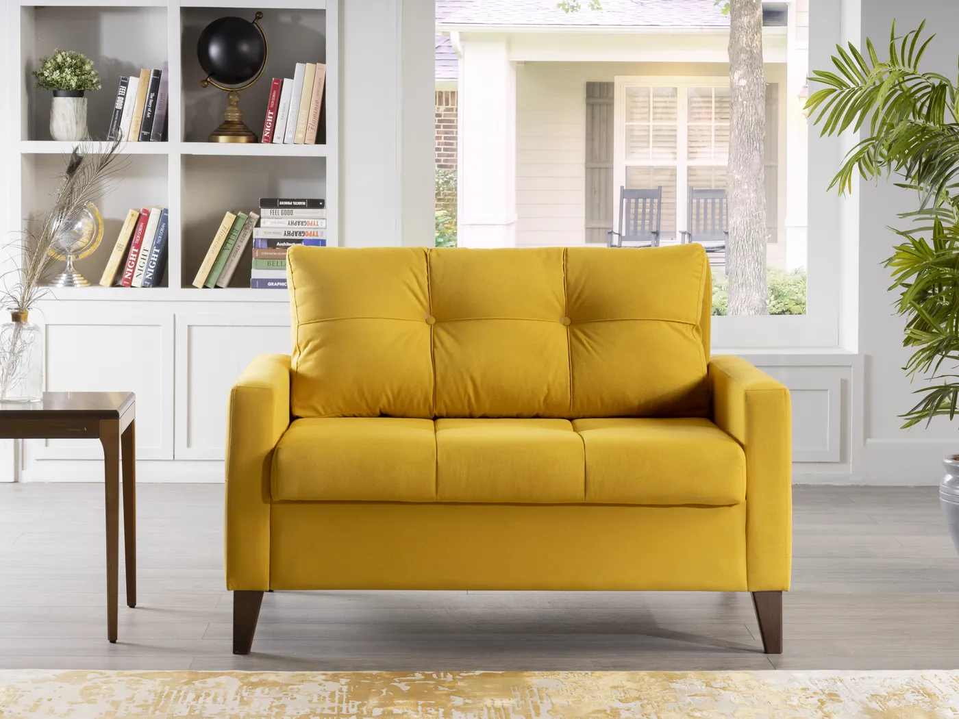 Viewridge Yellow Sleeper Chair - Image 8
