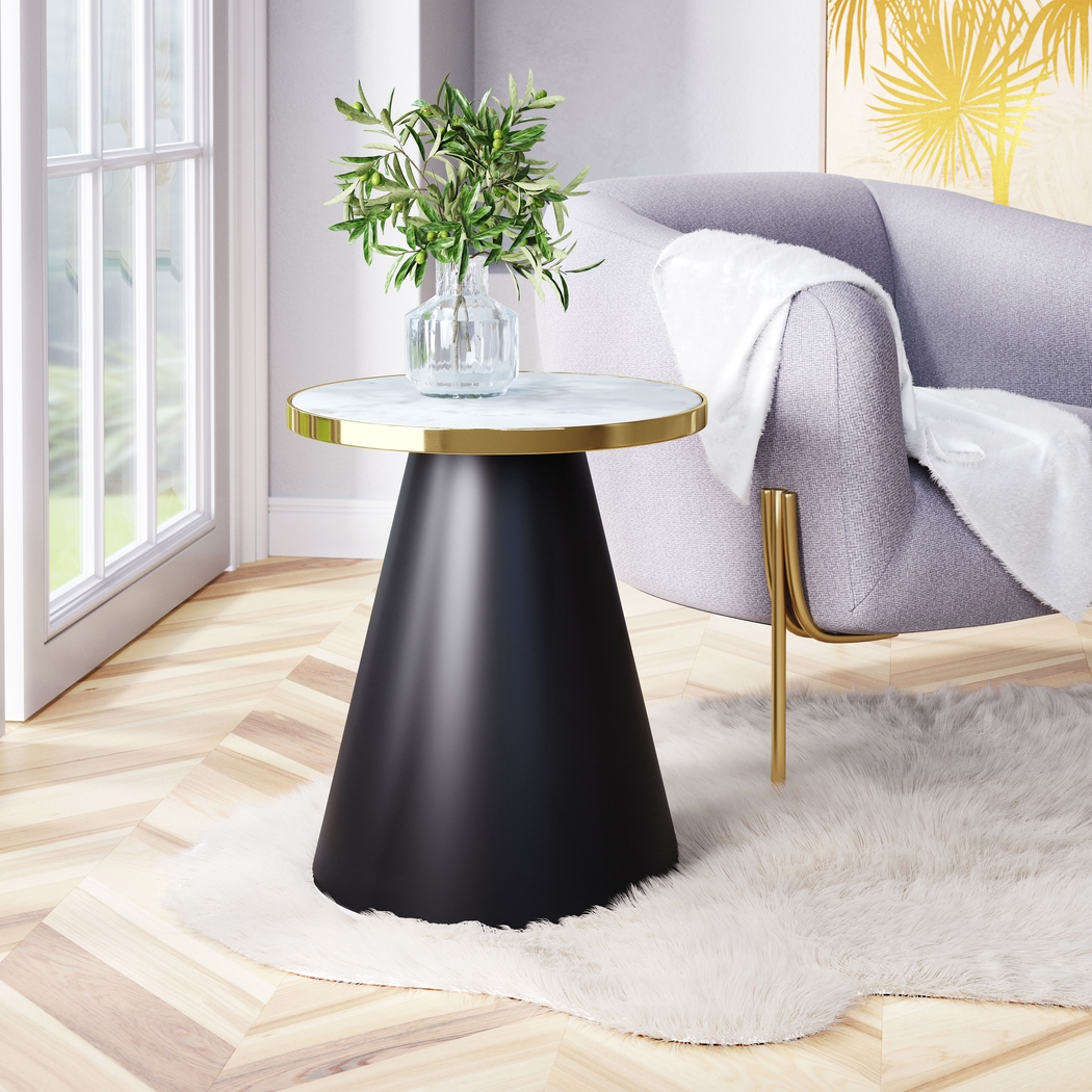 Vignaud White End Table - Thumbnail - Image 2