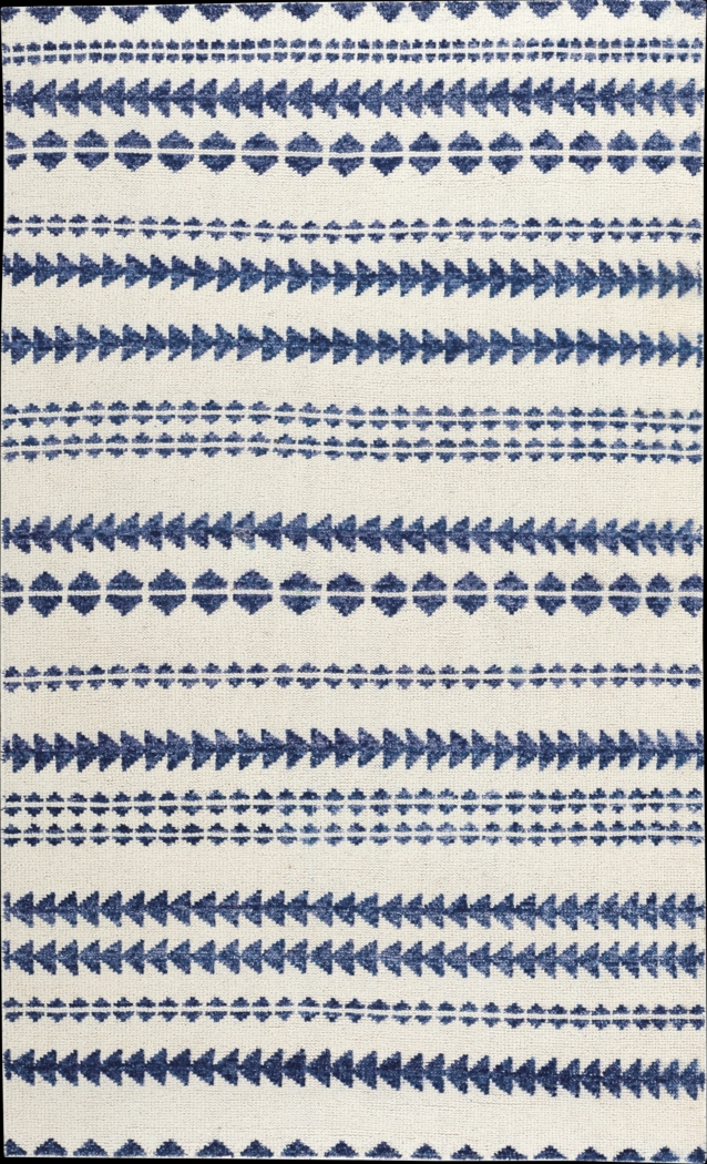 Viking Stripe Blue 8' x 10' Rug - Thumbnail - Image 1