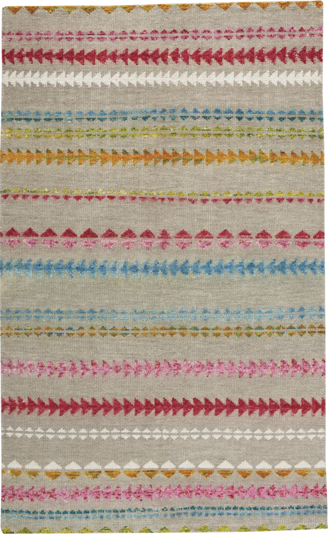 Viking Stripe Multi 5' x 8' Rug - Thumbnail - Image 1