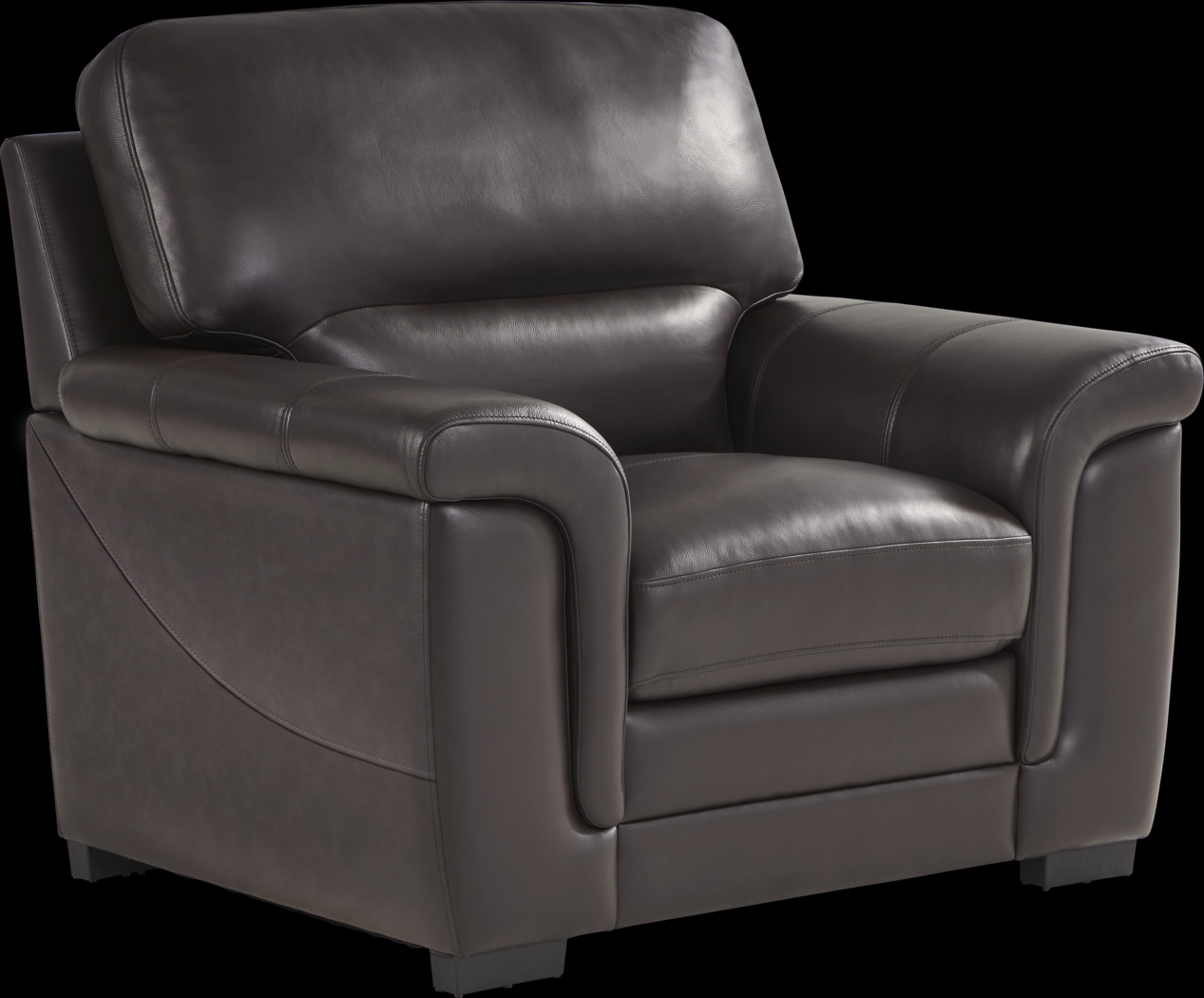 Villa Ashbury Brown Leather 5 Pc Living Room - Thumbnail - Image 5