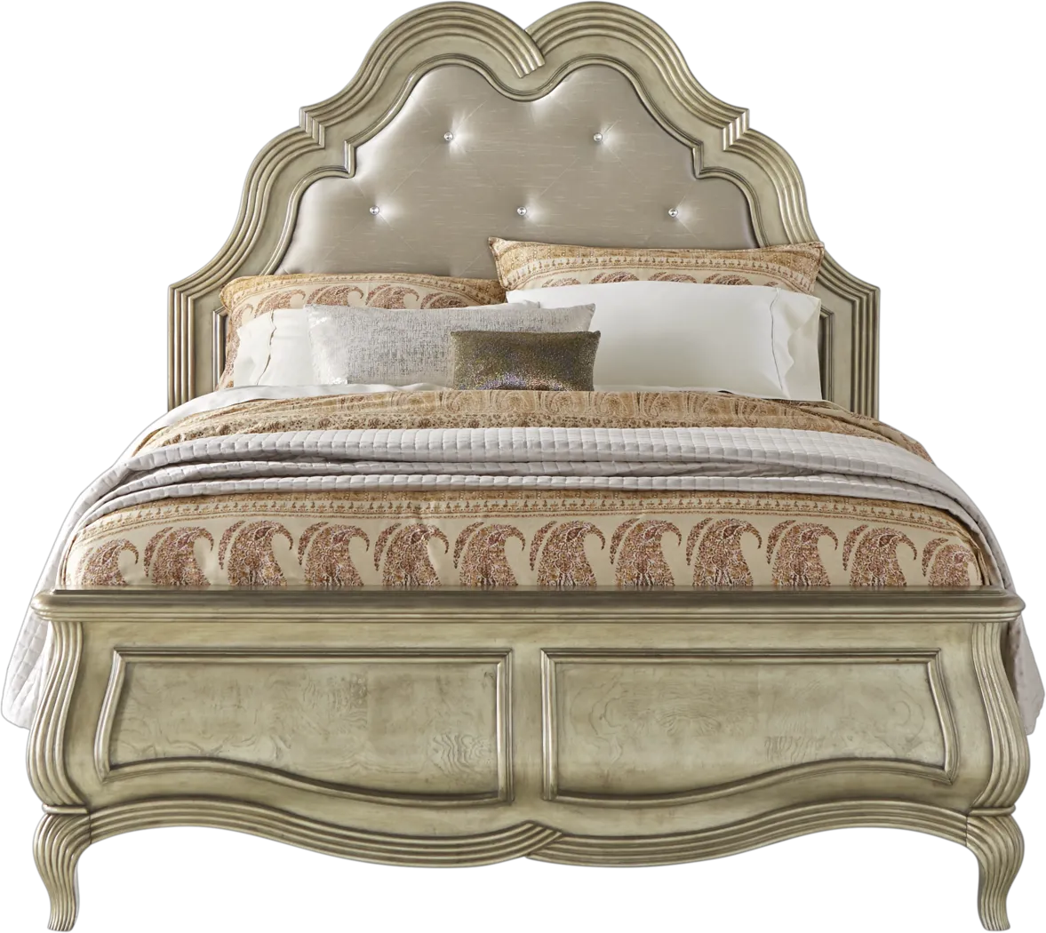 Villa Bellini Champagne 3 Pc King Bed - Thumbnail - Image 1