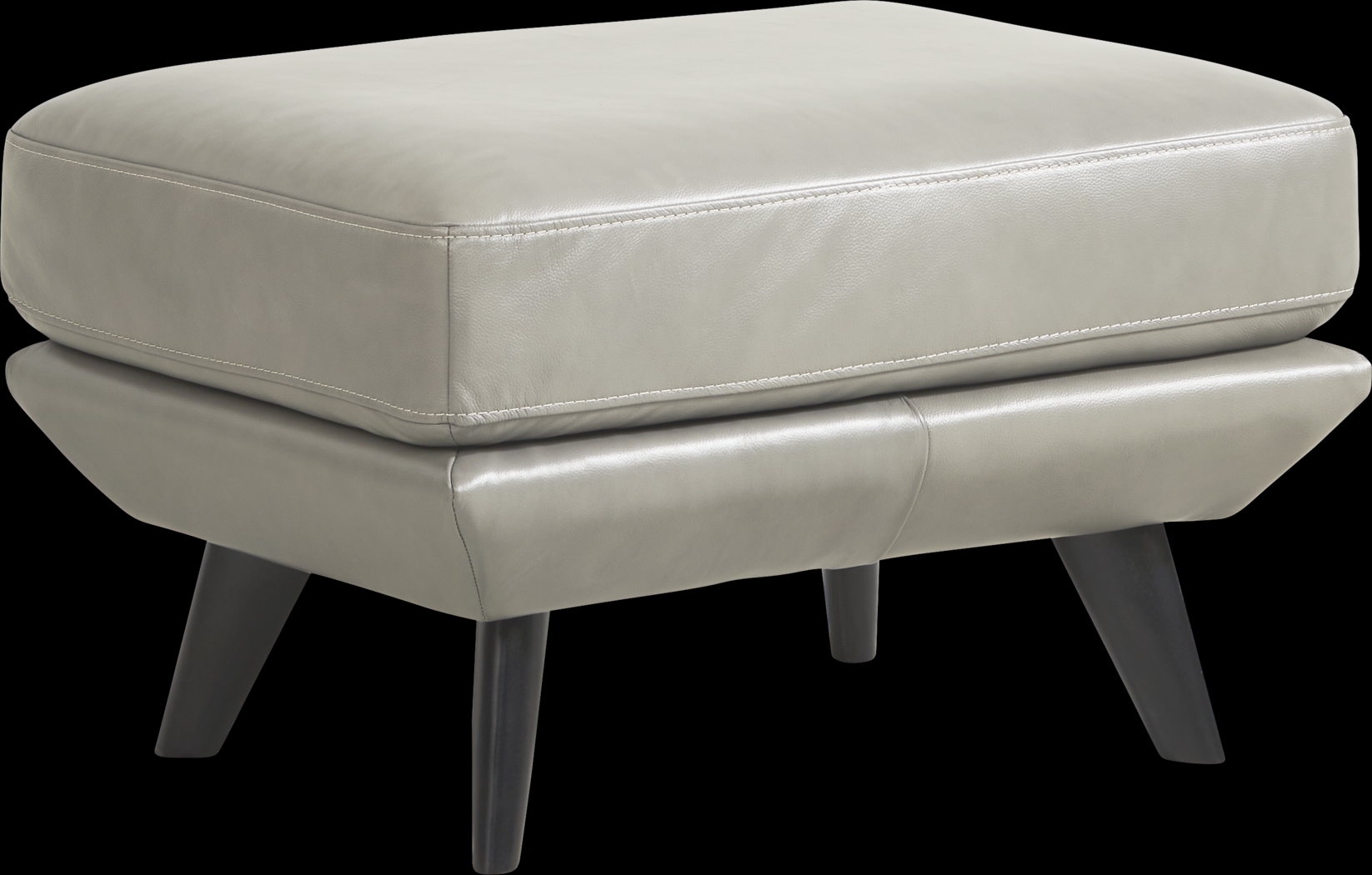Villa Capistrano Gray Ottoman - Thumbnail - Image 1
