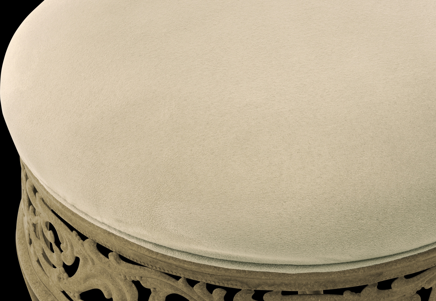 Villa III Beige Vanity Stool - Thumbnail - Image 2