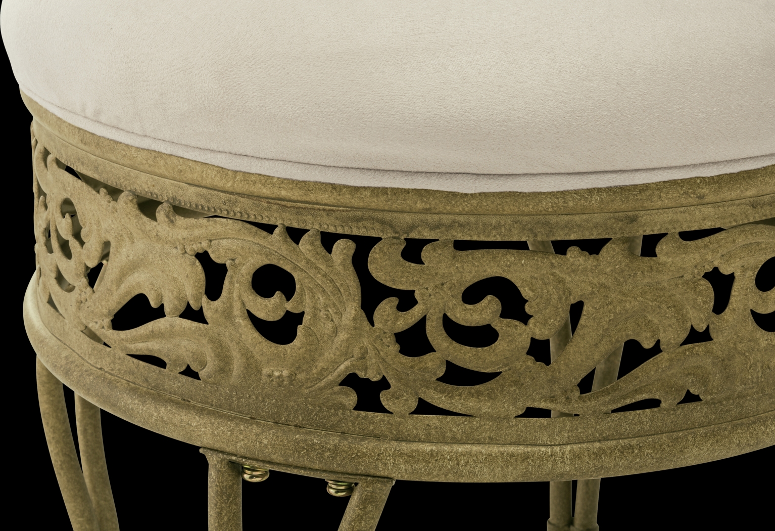 Villa III Beige Vanity Stool - Thumbnail - Image 3