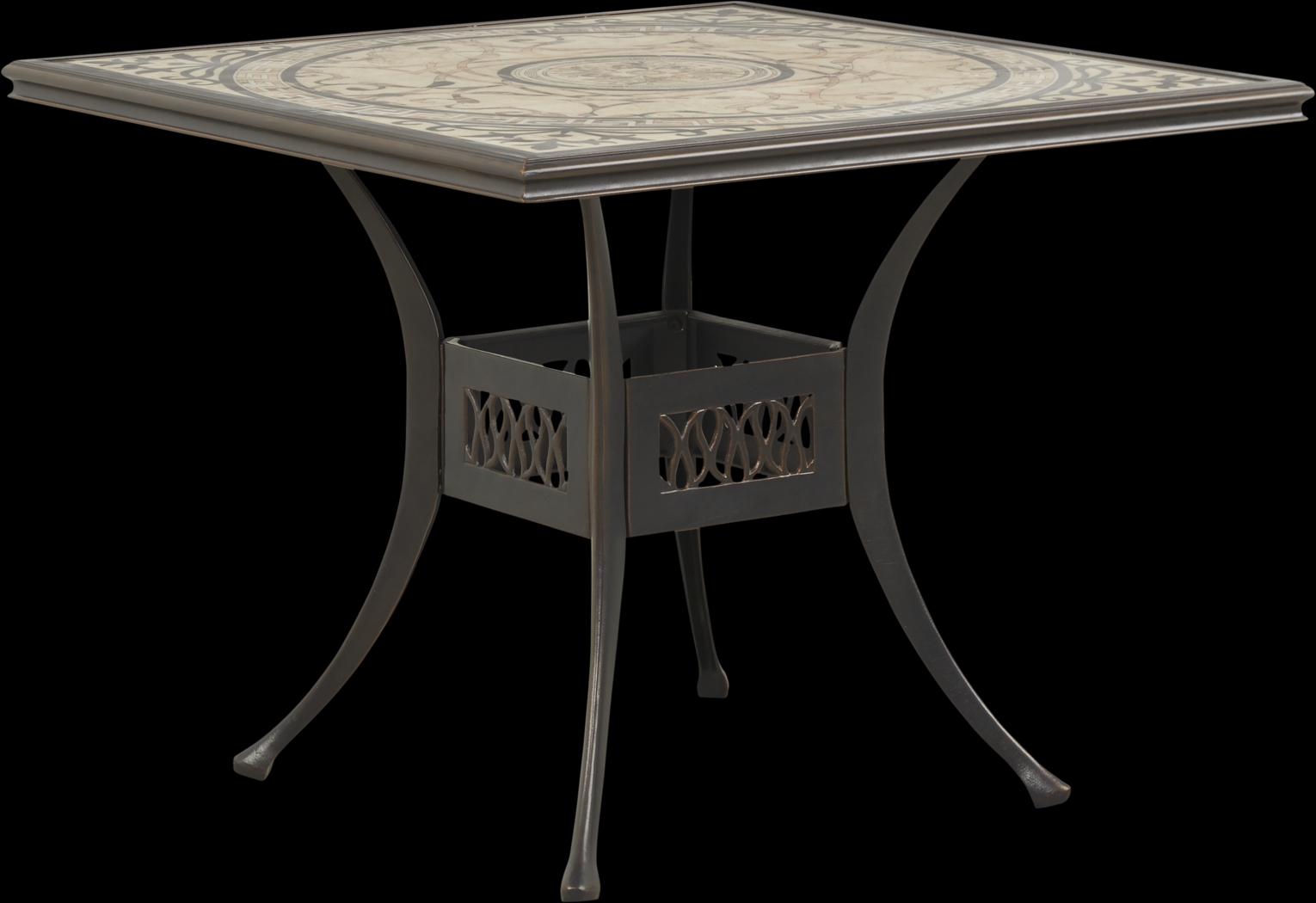 Villa Park Bronze Outdoor Square Dining Table - Thumbnail - Image 1