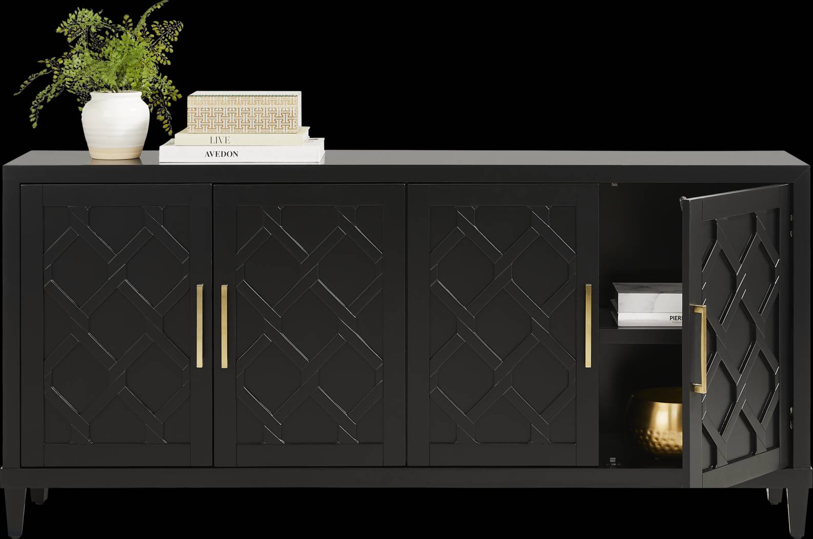 Villa Sonoma Black Credenza - Thumbnail - Image 2